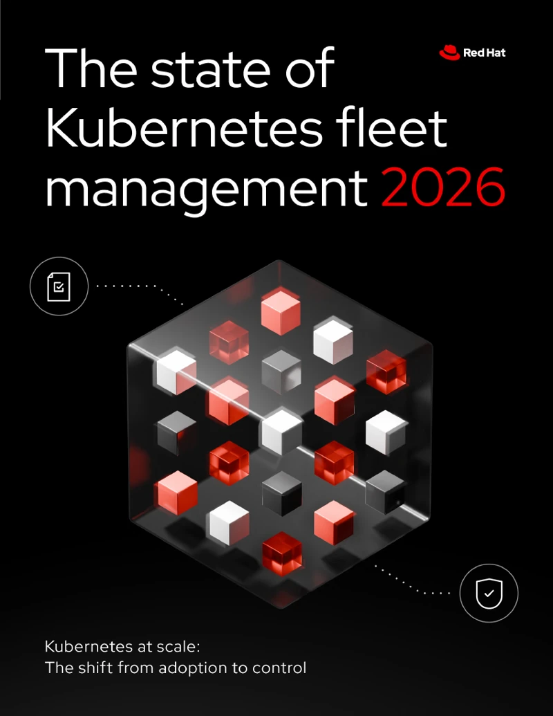 Cover of Red Hat's The state of Kubernetes fleet management 2026 report